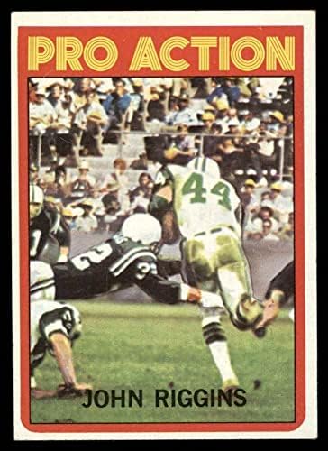 1972 Topps # 126 Професионален трилър на Джон Риггинса Ню Йорк Джетс (Футболна карта) EX/ MT Jets Канзас