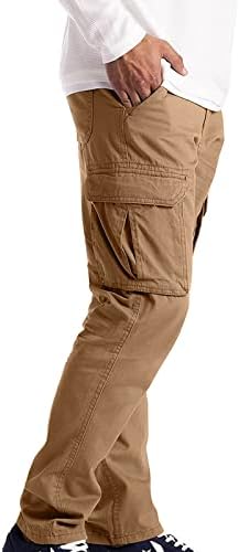 Ловни панталони, ленени панталони, мъжки панталони за джогинг Модерни ежедневни обикновена тела с еластични джобове на