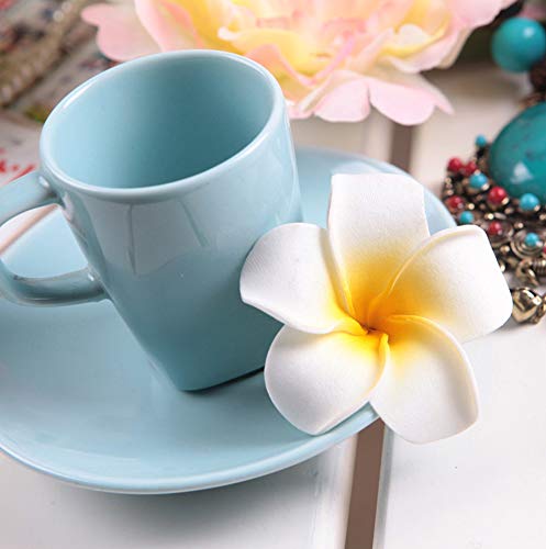 12ШТ 2.4 инча Хавайски Цветя Плюмерии Пяна Скоба За Коса впечатлява със своя Бохемски Стил Плажната ЦветочнаяШпилька-Шнола