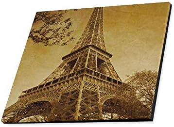 ENEVOTX Стенни Художествена Живопис Реколта Франция Париж-Айфеловата Кула Дърво Отпечатъци Върху Платно Картина Пейзаж