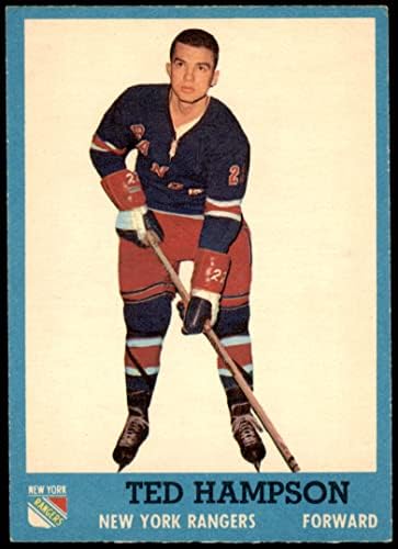1962 Topps 55 Тед Хэмпсон Ню Йорк Рейнджърс-Хокей на лед (Хокей на карта) Ню Йорк Рейнджърс-Хокей на лед