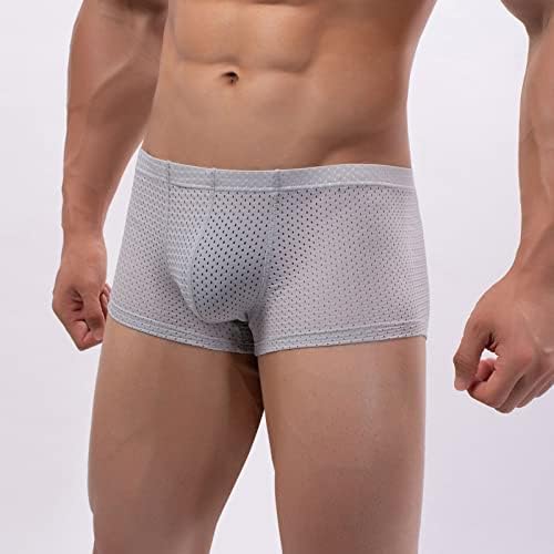 2023 Нови Мъжки Плоски Тънки Дишащи Панталони, за Бельо, Модни Спортни Всекидневни Спортни Боксерки с Облегающим Долни