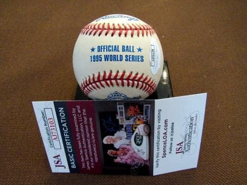 Това Glavine 95 Ws Mvp Облекчаване на Брейвз Копито Подписа Авто 1995 Ws Baseball Game Jsa - Бейзболни топки с автографи