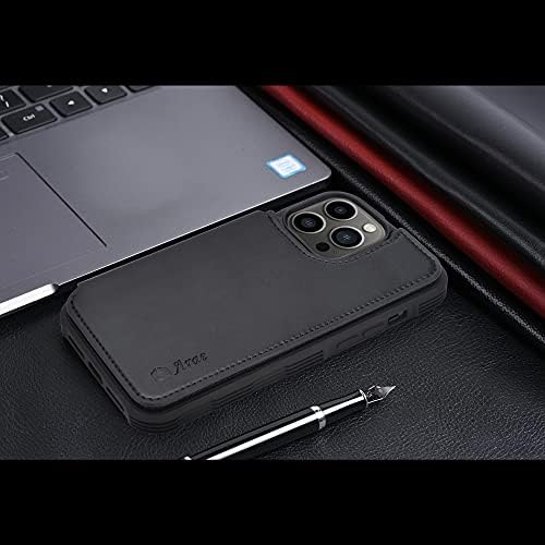 Arae за iPhone 13 Pro Max Case [6,7 инча] - Чанта-портфейл с Джобове за карти от изкуствена кожа, флип-надолу делото