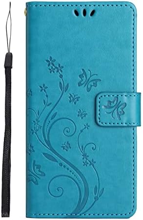 Чанта-портфейл Mavis's Дневник Galaxy A14 5G, Кожен калъф-книжка с релефни Флорални за Samsung Galaxy A14 5G, Панти калъф