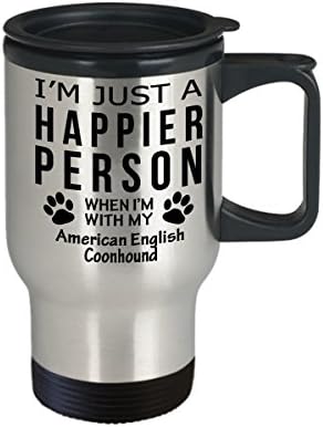 Кафеена Чаша За Любителите на кучета В Пътуване - Щастлив Човек От Американо-английската Енотовидной Куче -Подаръци За
