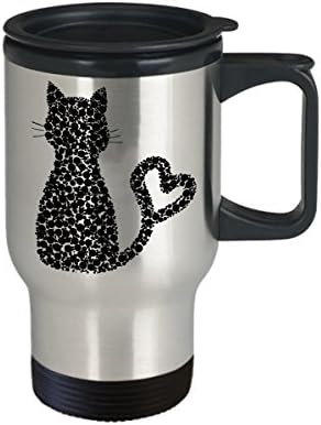 Пътни Чаши за Любителите на котки - Забавно Пътна Чаша С Котешки красива глава е Страхотна Идея за Подарък За любителите