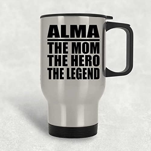 Designsify Alma The Мама Герой на Легенда, Сребърен Пътна Чаша 14 грама, на Изолиран Чаша от Неръждаема Стомана, Подаръци