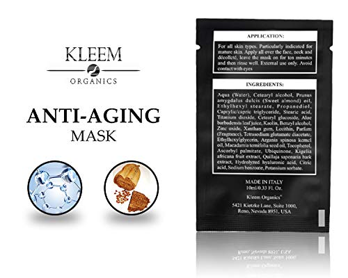 Ретиноловый крем за лице и 5 опаковки маски за лице. Натурален и Органичен Възстановяващ комплект за грижа за кожата за хидратиране и възстановяване на запасите на