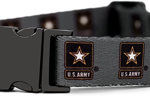 Нашийници и каишки от армията на САЩ | Официално лицензирани | Подходящи за всички домашни любимци! (Средно яка)