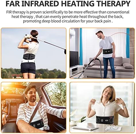 Топло FEETMOR за облекчаване на болки в гърба - Масаж на гърба с подгряване, електрически Масаж на гърба с една литиева