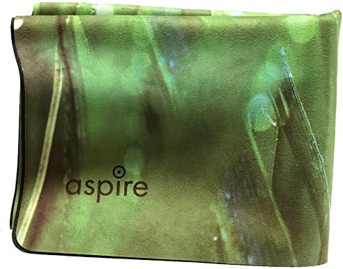 ПЪТЕН килимче за ЙОГА ASPIRE Култивират Contentment - Екологично чист, нескользящий, двупосочен от микрослойной плат и гума, лека и сгъваема - Мат 72 x 24 1 мм, с каишка за носене