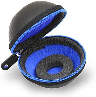 Черен калъф за носене Casematix със син интериор, който е съвместим с интерактивен виртуален домашен любимец Tamagotchi