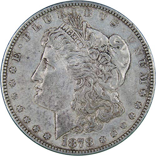 1878 7TF Rev 78 Morgan Dollar VF Много Тънка 90% От Сребърни Монети на САЩ на стойност 1 долар са подбрани