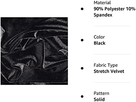 Pico Textiles 2 Ярд Болт - Лилава еластична кадифе плат - Продава се The Болт - най-различни цветове - идеални за шивашки