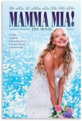 Вендиана Ретро Постер на филма Mamma Mia Естетически Плакати Платно Художествен Плакат Картина Модерен Офис Семейна Спалня