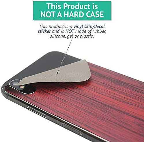 MightySkins Skin Съвместим с Apple iPhone XR - Плътни руж | Защитно, здрава и уникална vinyl стикер-опаковка | Лесно