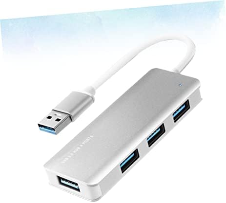 SOLUSTRE USB Adapter 4 USB Адаптер USB Hub USB-устройство Hub Ивица на главината Бял USB Сплитер От Алуминиева Сплав