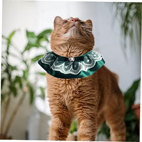 UKCOCO Пет шал яка коте яки sp перлата на яката котка на рожден ден на коте, яка звънец на котката шапка котка вратовръзка-шал,