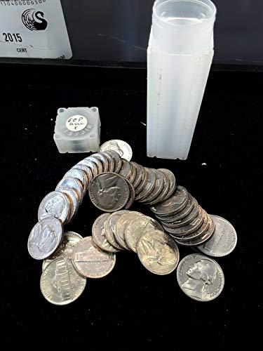 1960 P Пълно преобръщане (40 монети) Jefferson Nickels - Скъпоценен камък БУ - Оригинал - Диамант, Без лечение - Мента държавата на Монетния двор на САЩ