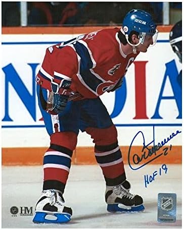 КИ КАРБОННО Подписа снимка Монреал Канадиенс 8X10 -70136 - Снимки на НХЛ с автограф