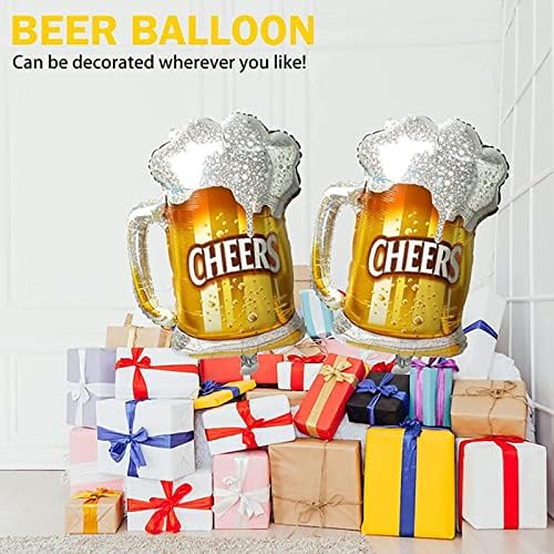 BIEUFBJI Комплект от 4 Топки за бирени чаши, Балони балони Една Чаша за Наздраве, Подходящи За Летни партита, на Бирения
