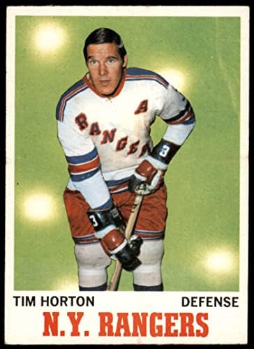 1970 Topps 59 Тим Хортън Ню Йорк Рейнджърс-Хокей на лед (Хокей на карта) VG/EX+ Рейнджърс-Хокей на лед