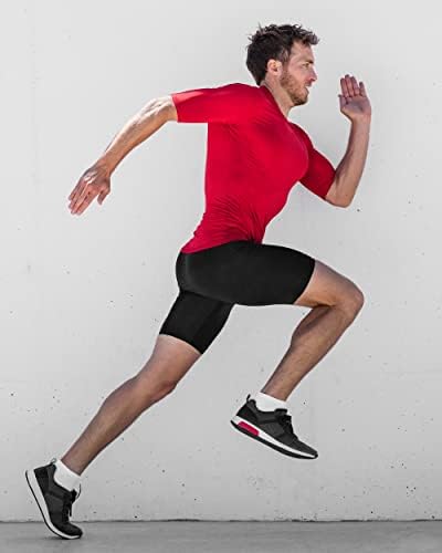 DRSKIN Мъжки 6, 4, 3 или 1 Опаковка Компрессионных Къси Панталони, Чорапогащи Основен Слой Спорт Бягане Активни Тренировки