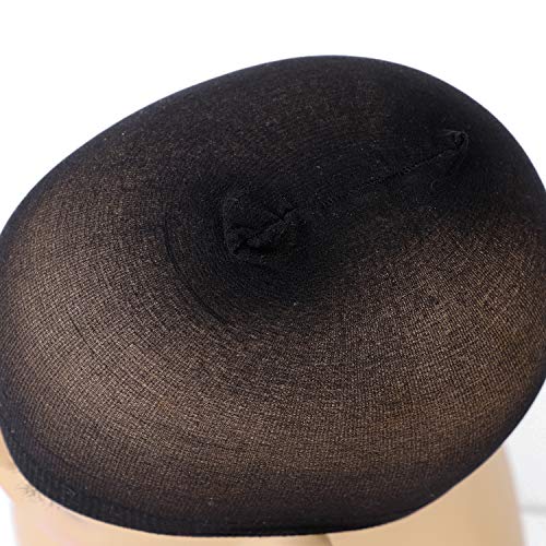 Haloladybeauty 12 бр., шапки за перуки на свободен размер, с ластични найлонови шапки за перуки от затворен тип за жени и мъже, перуки (черни)