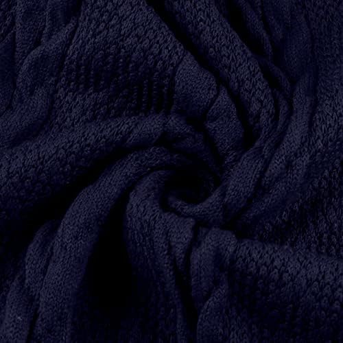 LOOKAA Женствена Рокля-Пуловер Ежедневна Свободно Намаляване на Кратко Вязаное Рокля с кръгло деколте и Дълъг Ръкав,