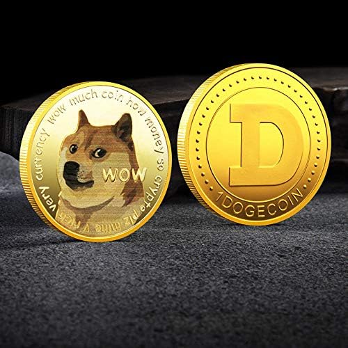 Възпоменателна Монета Dogecoin с тегло 2 грама, Позлатен Криптовалюта Dogecoin 2021, Лимитирана Серия Сбирка от Монети,