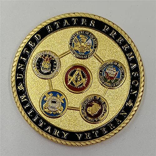 Масонски Иконата на Армията на САЩ, Медальон Братство, Възпоменателна Монета за Приятелство, за Събиране на Армията на