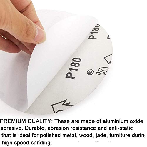9-Инчов Самоклеящийся Шлайфане диск от алуминиев оксид с шкурка PSA 80 БЕЗ дупки, 20 броя В опаковка