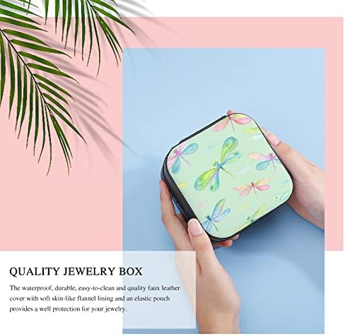 Dragonfly Jewelry Organizer ПУ Jewellery Holder Case Пътна Кутия За Съхранение на Бижута Подарък за Жени