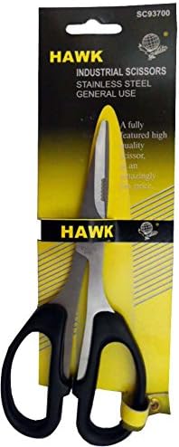 Промишлени ножици HAWK 7 Инча С Черни Пластмасови дръжки Голям размер - SC93700