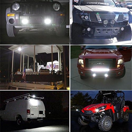 2x Автомобил 51-Вата Точка Лъч Работни Лампи 17-LED Светлина Офроуд Камион 4WD 30 градуса Бял