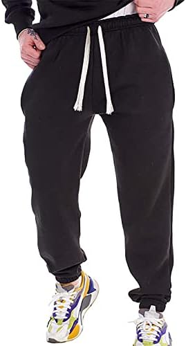 Мъжки панталони XIAXOGOOL, Мъжки Спортни Панталони за джогинг с Дълбоки джобове, Основни Ежедневни Панталони за Джогинг
