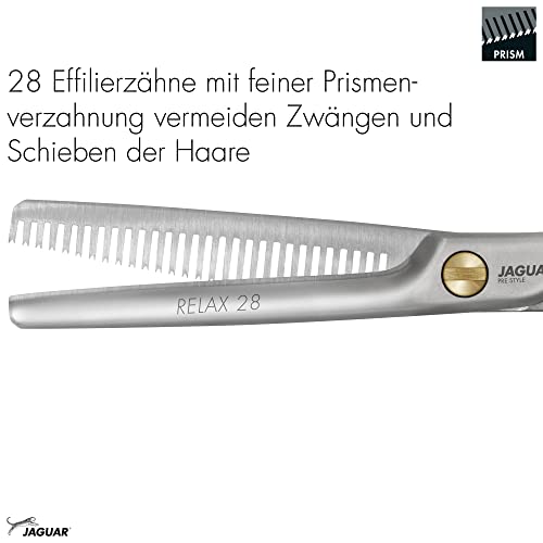 Ножици Jaguar Pre Style Relax 5,5-Инчови Офсетные Професионални Ергономична Ножица за Изтъняване, Текстуриране, haircuts