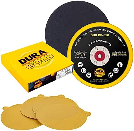 Шлифовъчни дискове Dura-Gold 6 PSA с шкурка 220 и поддържаща плоча wheelhead машини 6 PSA DA