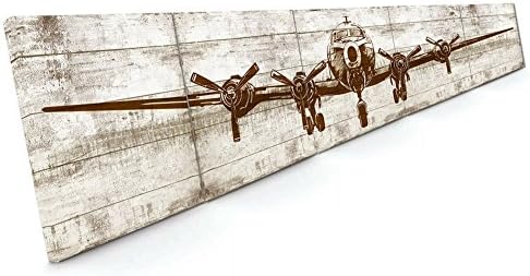 ATOBART 5 бр. Платно в рамка с Конзола за Изкуството на Ретро Самолет Декор Снимка на Гигантски Размер, С Принтом Товарен