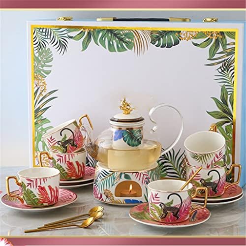 SBSNH комплект за следобеден чай, кафе, чаша и чиния, керамични чай в европейски стил, чайника, домакински чаена чаша