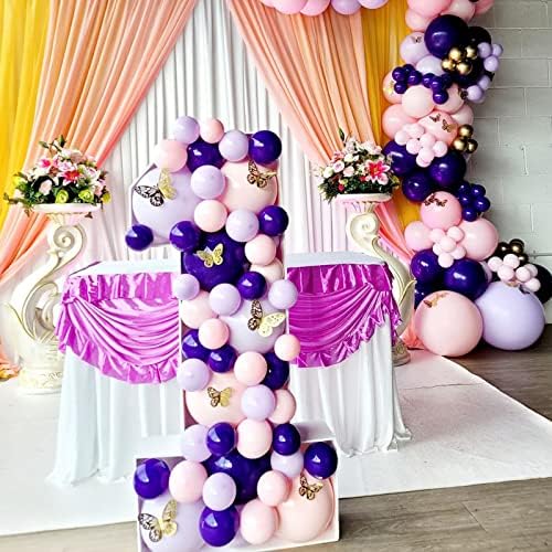 Украса за парти в чест на първия рожден Ден - Мозайка Рамка от Балони Номер 1, Предварително Вырезанная За Парти в чест