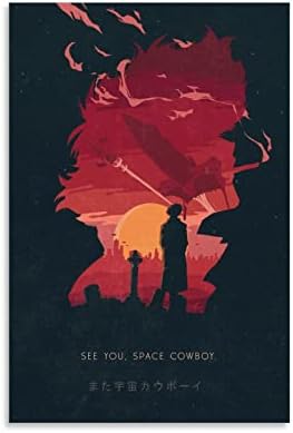 Cowboy Bebop-Научно-фантастично Приключение на Аниме-Плакат, Стенни Художествени Картини, Платно, Стенен Декор, Домашен