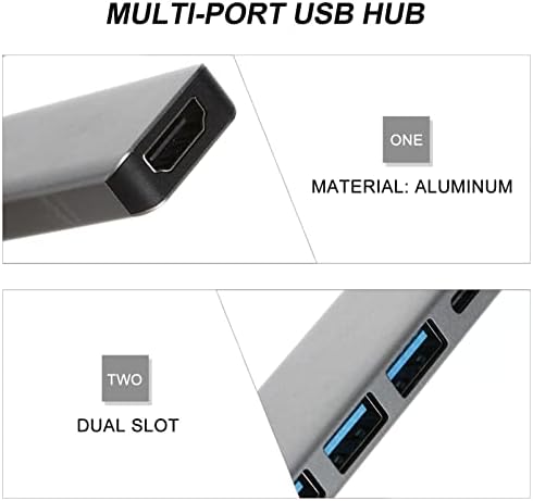 Mobestech C USB Хъб USB C към USB Хъб USB Type C към USB Адаптер C USB Хъб 7 портове USB