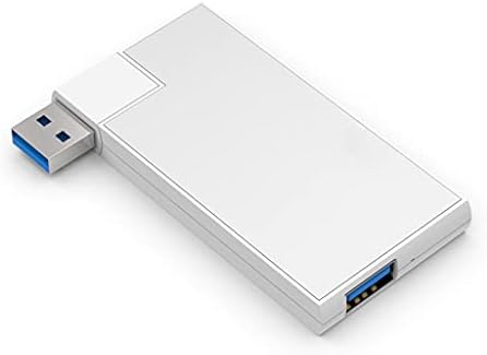 SXDS с въртене на 180 градуса USB 3.0 хъб Суперскоростной Външен 4-портов USB сплитер Air Преносим КОМПЮТЪР Компютър USB-hub (Цвят: OneColor)