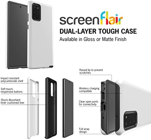 Дизайнерски калъф Screenflair с флорални принтом за Samsung S20 Plus || Easy || Двуслойни || Сертифицирана за изпитване на спад || е Съвместим с безжична зареждане - Гланц