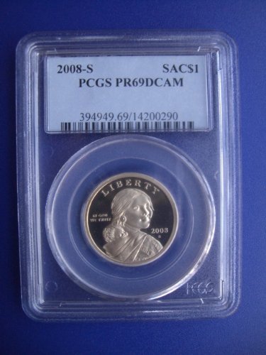 Доларът Сакагавеи 2008 г. PCGS PR 69 DCAM