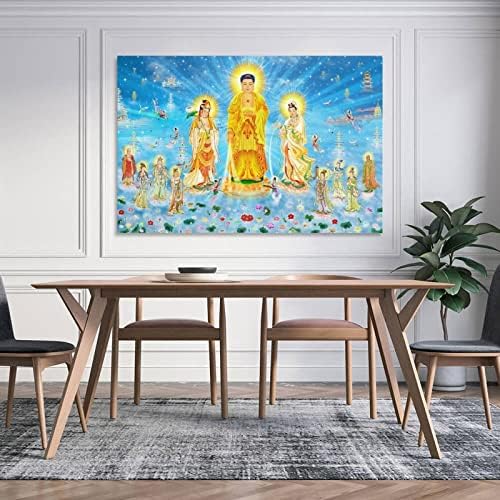 Будистки Изкуство, Буда, Дзен, Буда, Авалокитешвара, Религиозни Плакати на будистките изкуство, Будистки Духуа Платно Стенни Артистични Щампи за decor Декор на Стая Д?