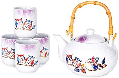 Японски Чай с ронлива листа, Керамичен Чайник на 22 Грама с приготвяне на чай и Чаени Чаши, Дизайнерски прибори Good
