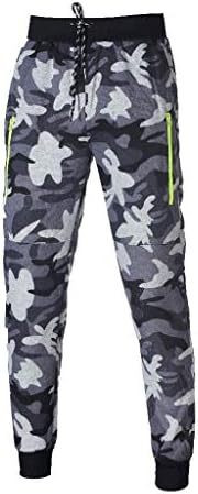 Ymosrh Спортни Панталони за Мъже, Модни Мъжки Изолирана Зимни Удобни Камуфляжные Спортни Панталони с Ципове, Мъжки Спортни